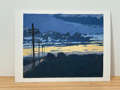 County Road 25 A Nocturne Plein Air